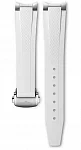 Pasek Gumowy Longines Biały 17mm Conquest Lady 34mm z Zapięciem Motylkowym