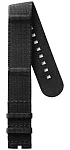 Paski i części Pasek Materiałowy Longines Antracytowy 22mm Spirit 42 L682165035