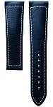 Paski i części Pasek Materiałowy Longines Granatowy 22mm Spirit Pilot 42 L682169307