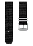 Paski i części Pasek Mudita Textile Charcoal Black 18mm Vegan PASEK-MUDITA-BLK-TX-18