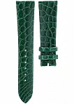 Pasek Skórzany Polpora Krokodyl Zielony 20mm Emalie Szmaragd
