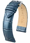 Paski i części Pasek Skórzany Hirsch Duke M Metallic Niebieski 01027180