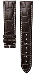 Paski i części Pasek Skórzany Longines Aligator Brązowy 21mm Master Collection L682109818