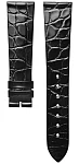 Paski i części Pasek Skórzany Longines Aligator Czarny 20mm La Grande Classique L682110119