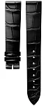 Paski i części Pasek Skórzany Longines Aligator Czarny XL 16mm La Grande Classique Lady 29 L682167145