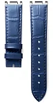 Paski i części Pasek Skórzany Longines Aligator Granatowy XL 18mm PrimaLuna L682173092