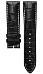 Paski i części Pasek Skórzany Longines Czarny XS 22mm Legend Diver L682119499