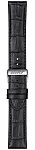 Paski i części Pasek Skórzany Tissot Aligator Czarny 21mm Visodate T600045452