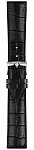 Paski i części Pasek Skórzany Tissot Aligator Czarny 22mm Chrono L T600041653