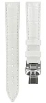 Paski i części Pasek Skórzany Tissot Biały 16mm z Zapięciem Motylkowym PRC 200 Lady T600033918