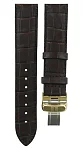Paski i części Pasek Skórzany Tissot Brązowy 19mm Le Locle z Zapięciem Motylkowym T600013404