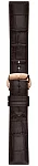 Paski i części Pasek Skórzany Tissot Brązowy 20mm Chemin des Tourelles z Zapięciem Motylkowym T600048683