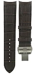 Paski i części Pasek Skórzany Tissot Brązowy XS 22mm z Zapięciem Motylkowym Couturier T600028567