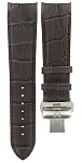 Paski i części Pasek Skórzany Tissot Brązowy XS 23mm Couturier z Zapięciem Motylkowym T600028584