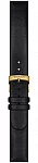 Paski i części Pasek Skórzany Tissot Czarny 16mm Heritage Memphis T604045960