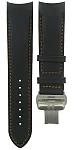 Paski i części Pasek Skórzany Tissot Czarny 22mm Couturier z Zapięciem Motylkowym T600041199