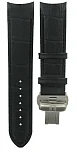 Paski i części Pasek Skórzany Tissot Czarny XS 22mm Couturier z Zapięciem Motylkowym T600028565