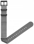 Paski i części Pasek Sternglas Stonegrey Black Szary Materiałowy NATO 20mm S03-FI03