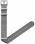Paski i części Pasek Sternglas Stonegrey Silver Szary Materiałowy NATO 20mm S03-FI04