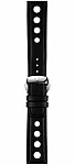 Pasek Skórzany Tissot Czarny 20mm z Zapięciem Motylkowym PR516