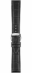 Pasek Skórzany Tissot Szary 21mm z Zapięciem Motylkowym Gentleman