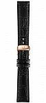 Pasek Skórzany Tissot Czarny 20mm z Zapięciem Motylkowym Tradition