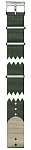 Pasek Materiałowy Tissot NATO Khaki 19mm Everytime Lady