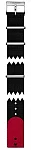 Pasek Materiałowy Tissot NATO Czarno-Czerwony 19mm Everytime Lady
