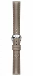 Paski i części Pasek Skórzany Tissot Szary 15mm z Zapięciem Motylkowym T-My Lady T600046071