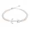 Paul Hewitt Bransoletka Anchor Spirit Silver Pearl PH-ABB-S-P