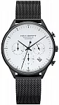 Chrono Line Solar White Dial Black Mesh
