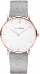 Sailor Line White-Rose Dial Gray Leather Strap