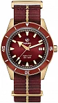 Captain Cook Gent Automatic 42mm Bronze Burgundy Dial