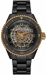 Captain Cook High-Tech Ceramic Diver Gent Automatic 43mm Skeleton Black