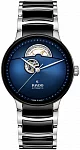 Centrix Gent Automatic Open-Heart L Black Ceramic Blue Dial