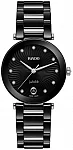 Coupole Lady Quartz Jubile Black Ceramic Diamonds