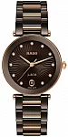 Coupole Lady Quartz Jubile Brown Ceramic Diamonds