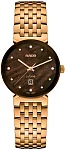 Rado Florence Classic Lady Diamonds Quartz S Brown Dial Rose Gold PVD R48917903