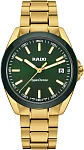 HyperChrome Gent Quartz XL Green Dial Yellow Gold PVD