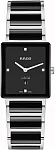 Integral Lady Quartz Diamonds Black Ceramic
