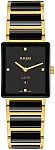 Integral Lady Quartz Diamonds Black Ceramic