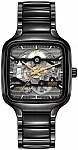 True Square Gent Automatic Skeleton L Black Ceramic