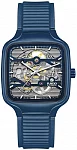 True Square Gent Automatic Skeleton L Blue Ceramic