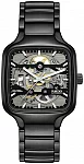 True Square Gent Automatic Skeleton L Matt Black Ceramic