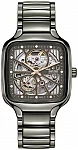True Square Gent Automatic Skeleton L Plasma Ceramic Diamonds