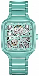 True Square Lady Automatic Skeleton L Ceramic Diamonds