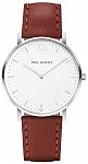 Sailor Line Silver White Sand Leather Brown