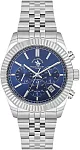 Santa Barbara Polo Legend Quartz Day-Date Multifunction GMT Navy Blue Dial Steel Bracelet SB.1.10653-3