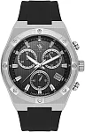 Santa Barbara Polo Legend Quartz Chrono Date Black Dial Black Silicone Strap SB.1.10659-1