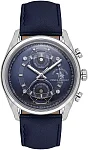 Santa Barbara Polo Legend Quartz Day-Date Navy Blue Dial Navy Blue Leather Strap SB.1.10667-2